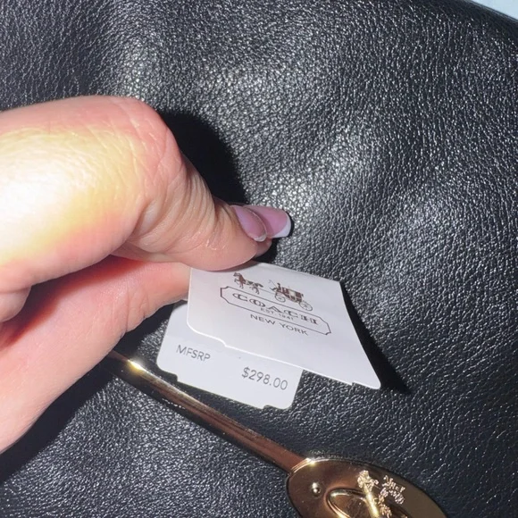 Coach Black Leather Shoulder Bag - Picture 9 of 9